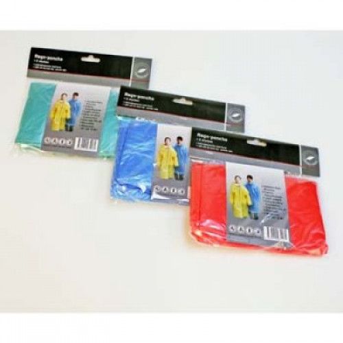 Regn poncho med luva 2pack