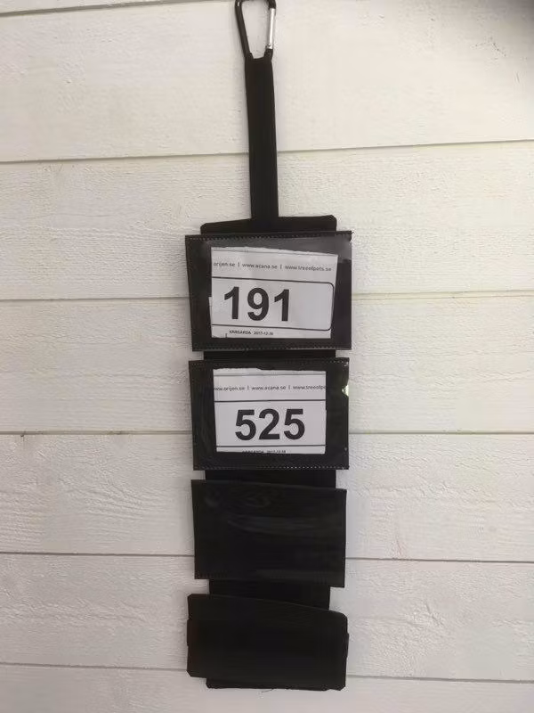 Nummerlappshållare med utbytbar front 2pack