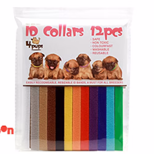 HALSBAND ID FÖR VALP 12-PACK