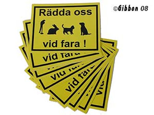 DEKAL RÄDDA OSS VID FARA