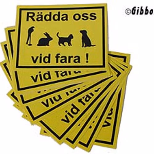 DEKAL RÄDDA OSS VID FARA