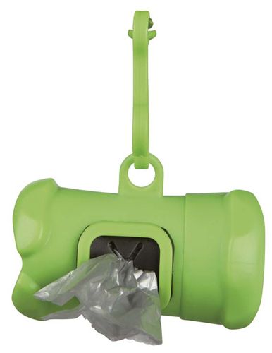 Bajspåsehållare, plast m 15 påsar, M
