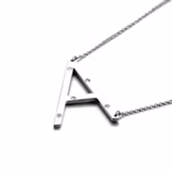 IDENTITY HALSBAND A-Z SILVER