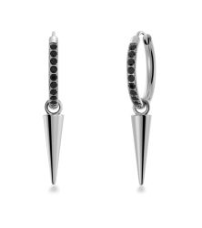 Peak Hoops Sparkle Black