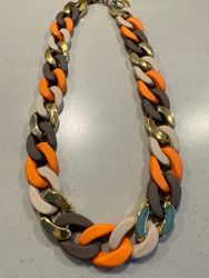 Clara Halsband Mix Brun/Orange/Guld