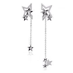 HANGING MULTI STAR EARRINGS