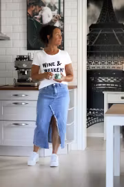 T-shirt Wine & Weekend vit