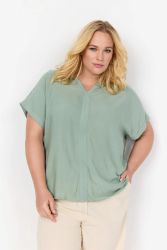 WaSia topp ljusgrön plussize