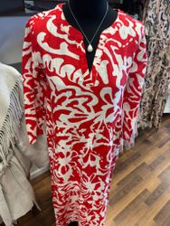 Sol midi dress röd