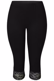 Malus spets leggings svart