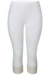 Malus leggings spets vit