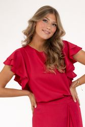 Vanessa Blouse Scarlet Red
