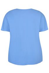 Amin blus blå Plussize