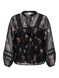 CARTESSA ELIZA LS TOP WVN Plussize