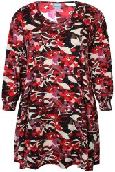 Saki klänning röd Plussize