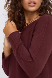 SBInnova stickad tröja vinröd