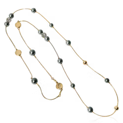 BERRY PEARL SPARKLE ICONIC Halsband - Salvia grön