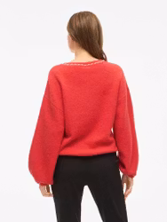 Vistella pearl detail knit pullover