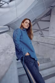 PZAdalyn jeansjacka med fransar