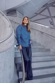 PZAdalyn jeansjacka med fransar