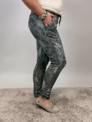 Signe Magisk byxa grönmönstrad