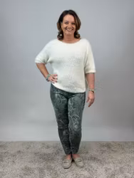 Signe Magisk byxa grönmönstrad