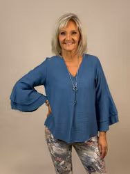 Miranda blus jeansblå