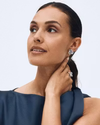 Infinity Knot sparkle Ring Edblad silver