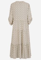 Mika klänning beige/prickig