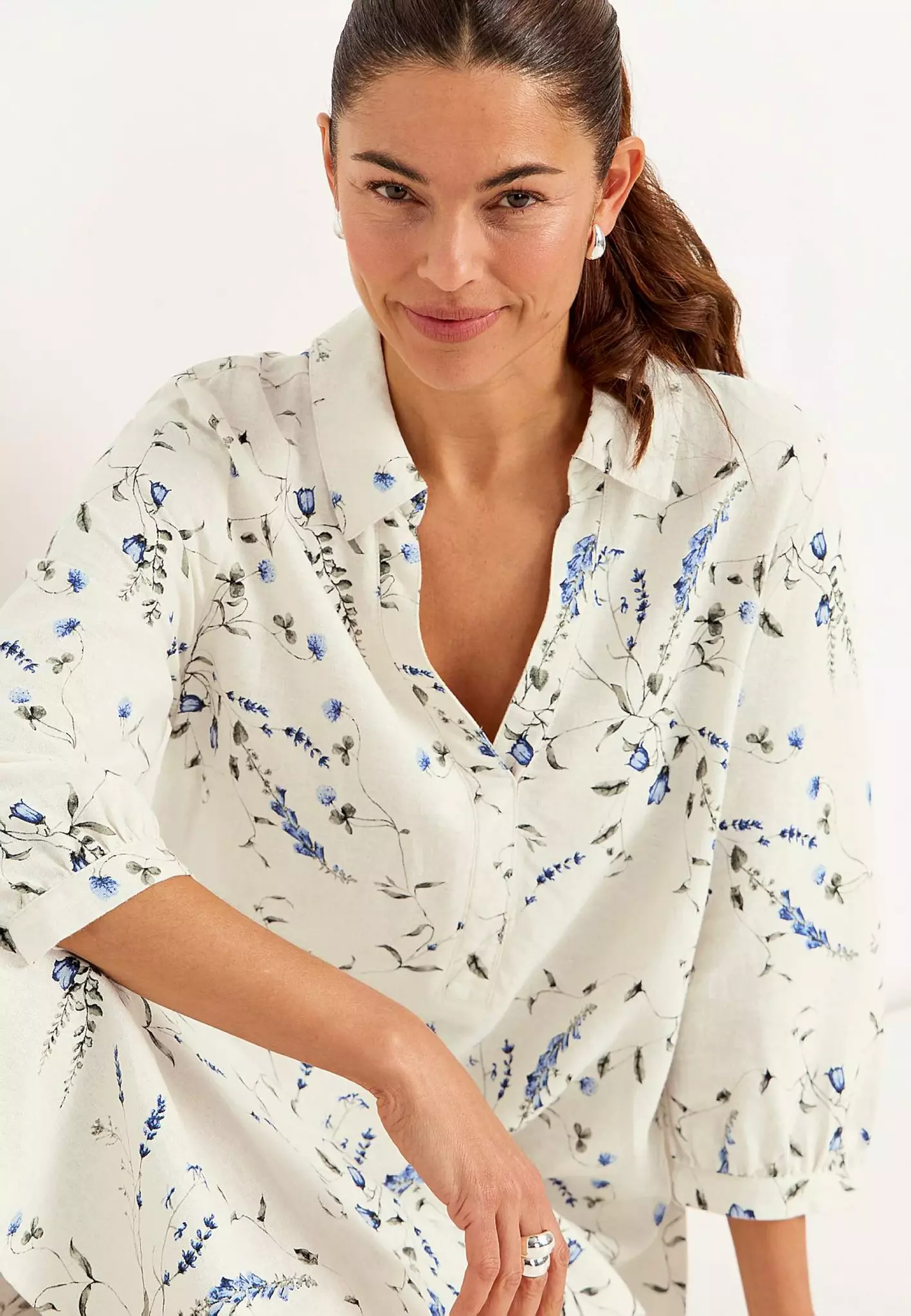 Lisa klänning i linnemix