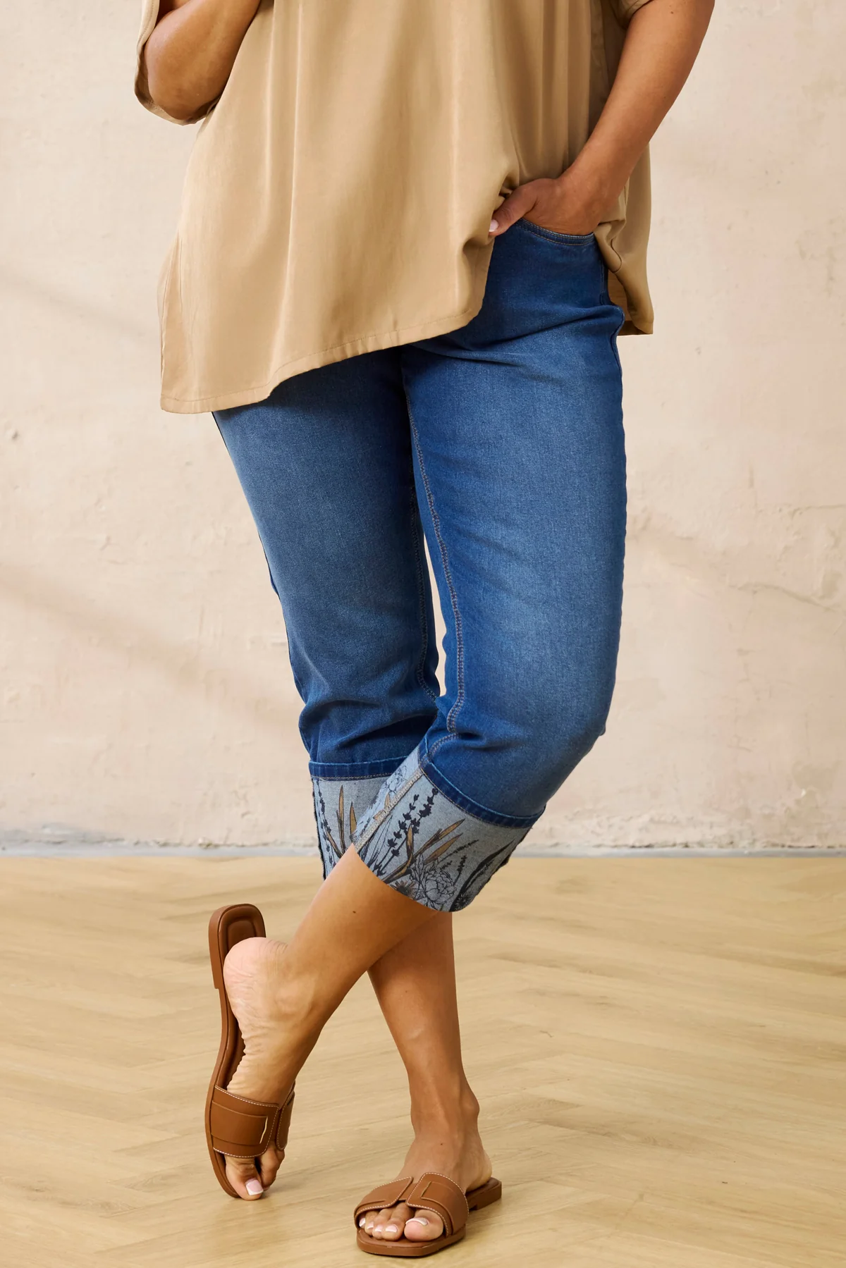 ZH Stomp 127 capri jeans Plussize