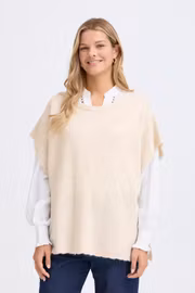 FRElise poncho beige