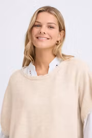 FRElise poncho beige