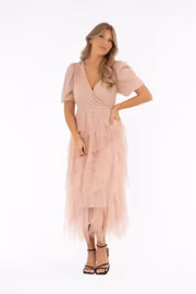 Clara tull dress Powder Pink