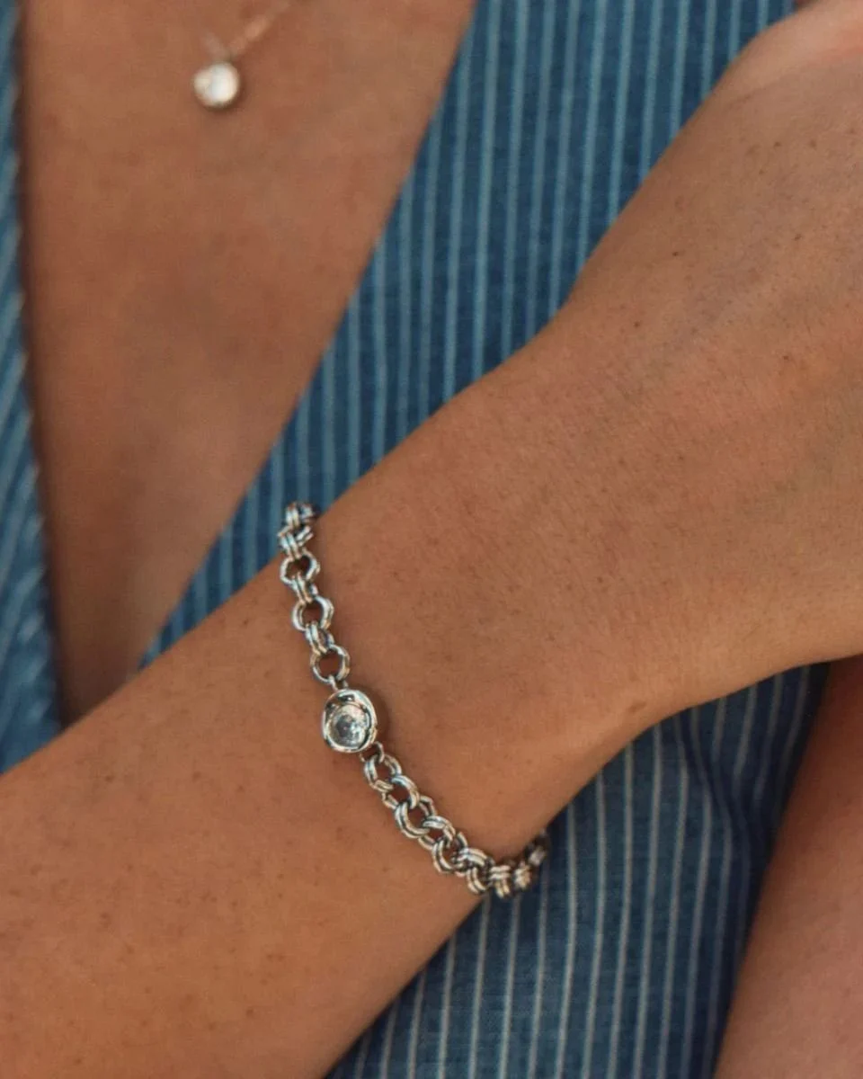 Ocean Gem Bracelet L Silver
