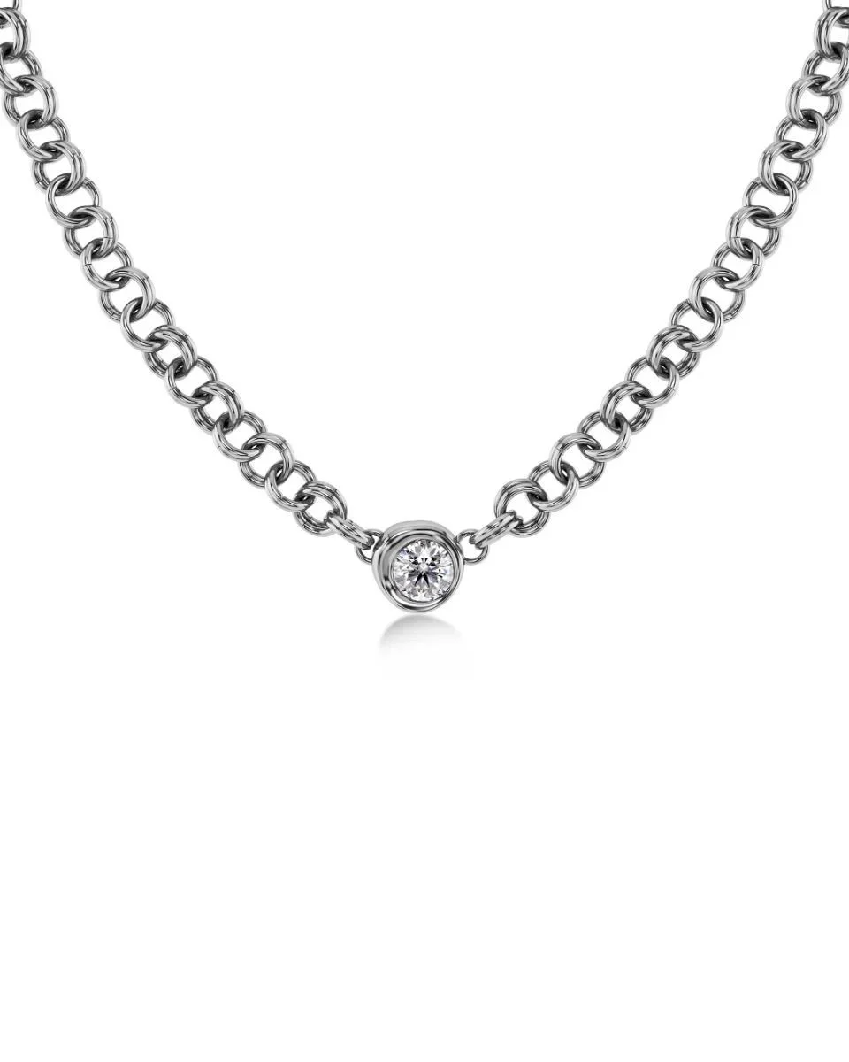 Ocean Gem Necklace L Silver