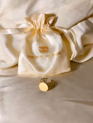 Gold Adjustable Ring - Button Base