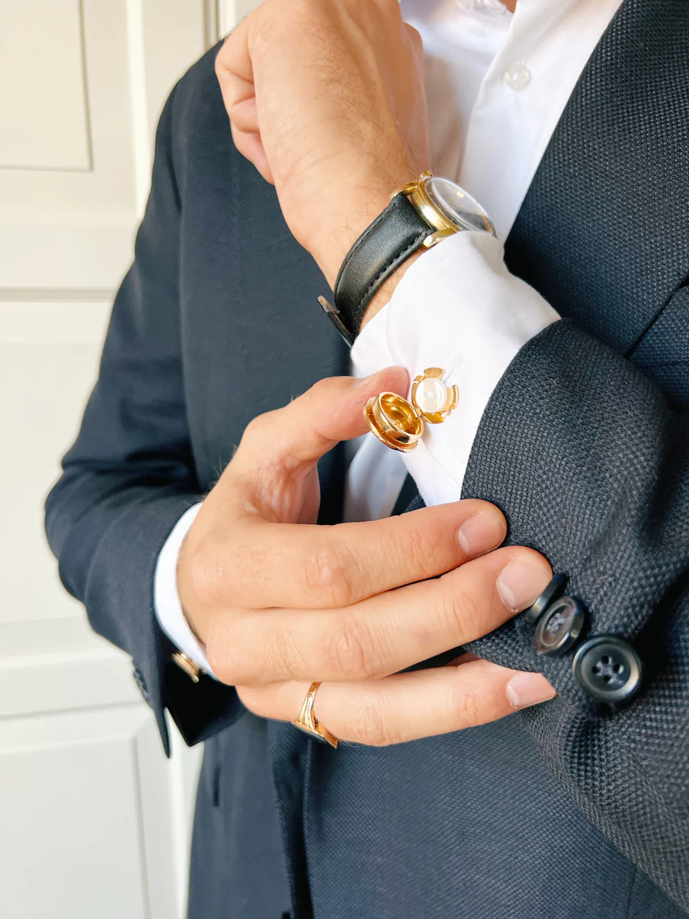 Magnus Manschettknappar i guld (2-pack)