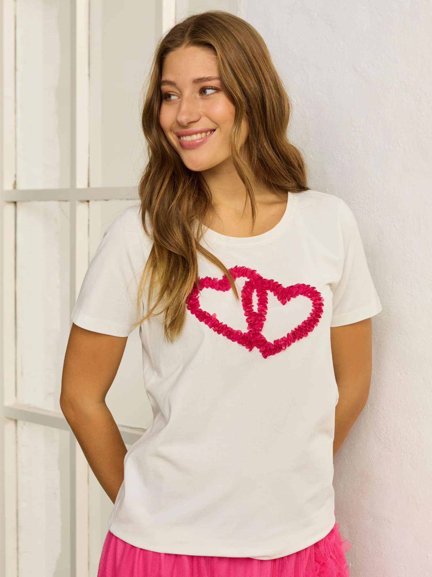 ZE-Frana t-shirt med rosa hjärta
