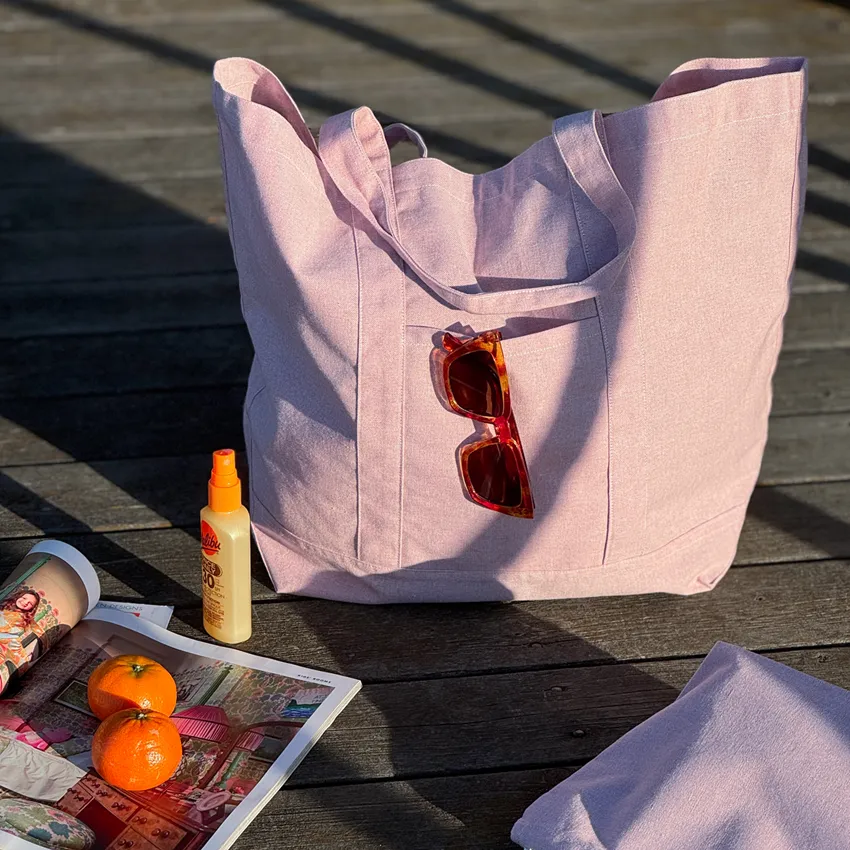Elin totebag rosa 55x38 cm