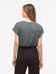 Viellette satin top balsam green