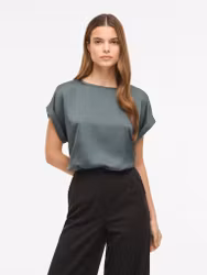 Viellette satin top balsam green