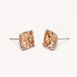 Desiree studs champagne silver
