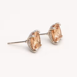 Desiree studs champagne silver