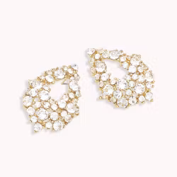 Alice earrings crystal gold