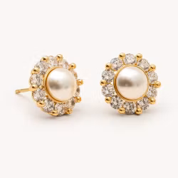 New Miss sofia pearl earrings ivory