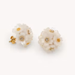 Chloe earrings creme