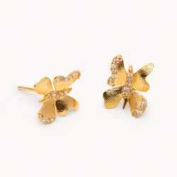 Brigitte earrings champagne mist
