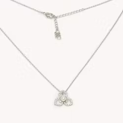 Elise necklace ivory pearl silver
