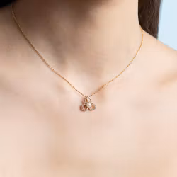 Elise necklace ivory pearl gold